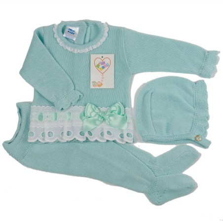 CONJUNTO BEBE PUNTO 3/PIEZAS