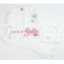 CONJUNTO BEBE PUNTO 3/PIEZAS