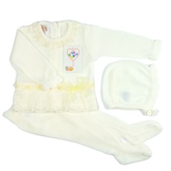 CONJUNTO BEBE PUNTO 3/PIEZAS