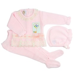 CONJUNTO BEBE PUNTO 3/PIEZAS