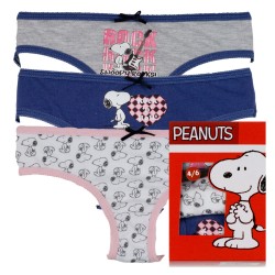 BRAGA NIÑA SNOOPY PACK/3