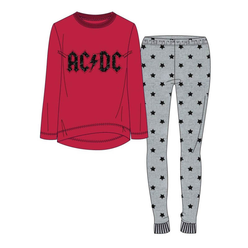 PIJAMA MUJER AC-DC