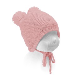 GORRO BEBE POMPONES