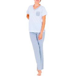 PIJAMA MARIE CLAIRE MUJER M/CORTA PANTALON LARGO