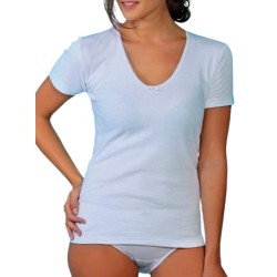 CAMISETA MUJER M/CORTA FELPA