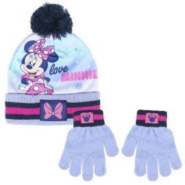 Conjunto gorro y guantes Minnie