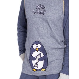 Pijama hombre Kler pingüino.