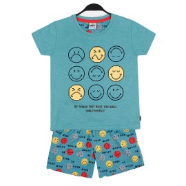 Pijama Smiley corto niño