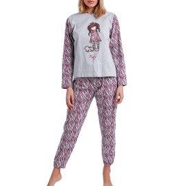 Pijama Gorjuss mujer Animal print