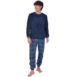 Pijama hombre tejido peluche Privata