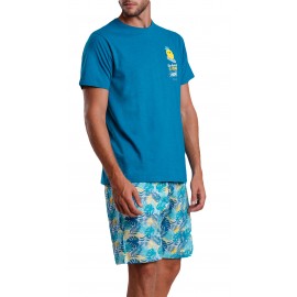 Pijama hombre verano Mr Wonderful " de ola en ola el verano mola"